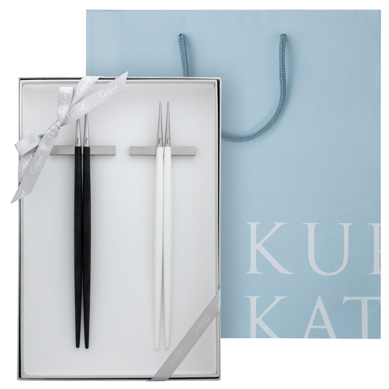 Cutipol GOA 箸 2膳 ペア セット 化粧箱入り 新品未使用 楽天市場】【正規取扱店】 クチポール GOA 箸＆箸置き 2膳ペア